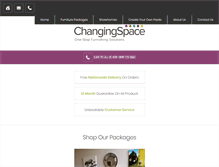 Tablet Screenshot of changing-space.co.uk